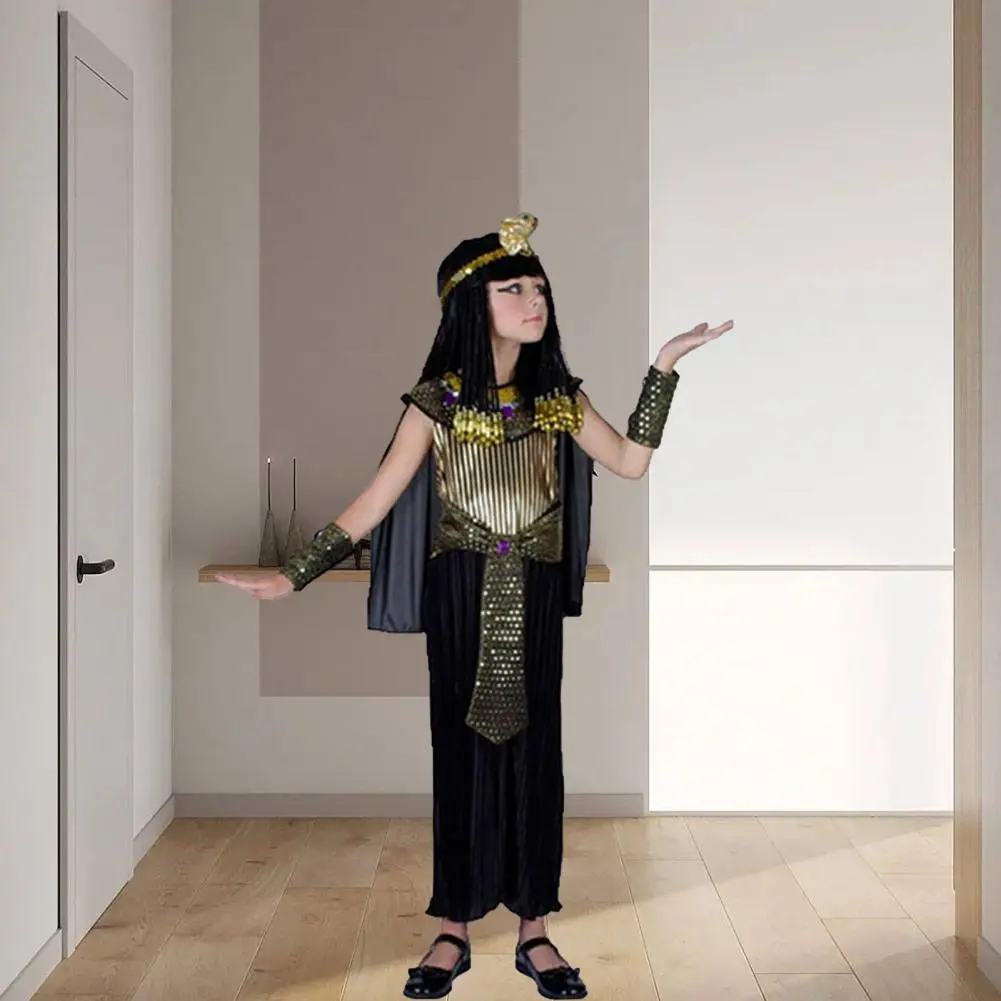 1 Set Authentic Egyptian Pharaoh Costume Set Themed Parties Dress-up Children's Kids Clothing Kids Egyptian Pharaoh Outfit
