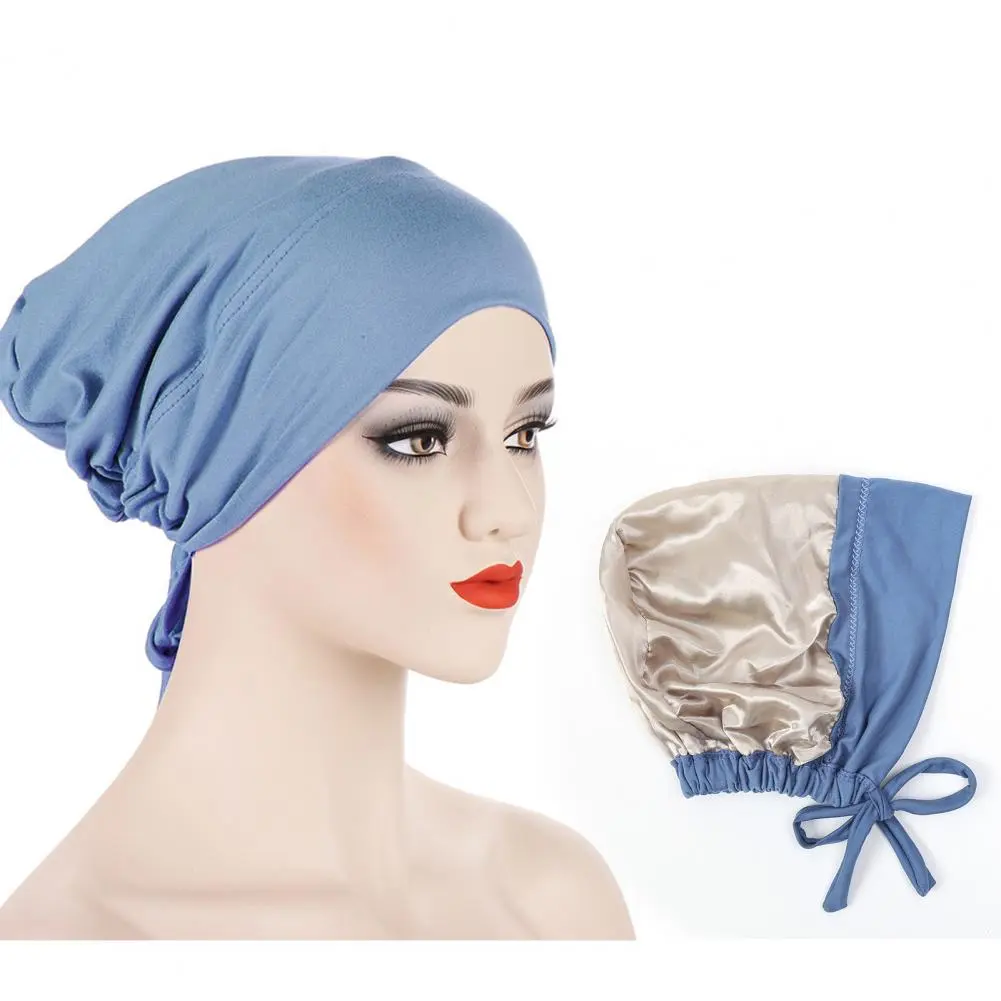 Women Winter Headscarf Winter Hat for Women Stylish Women's Turban Hat Set Pre Tied Drawstring Wrap Headscarf for Sleep