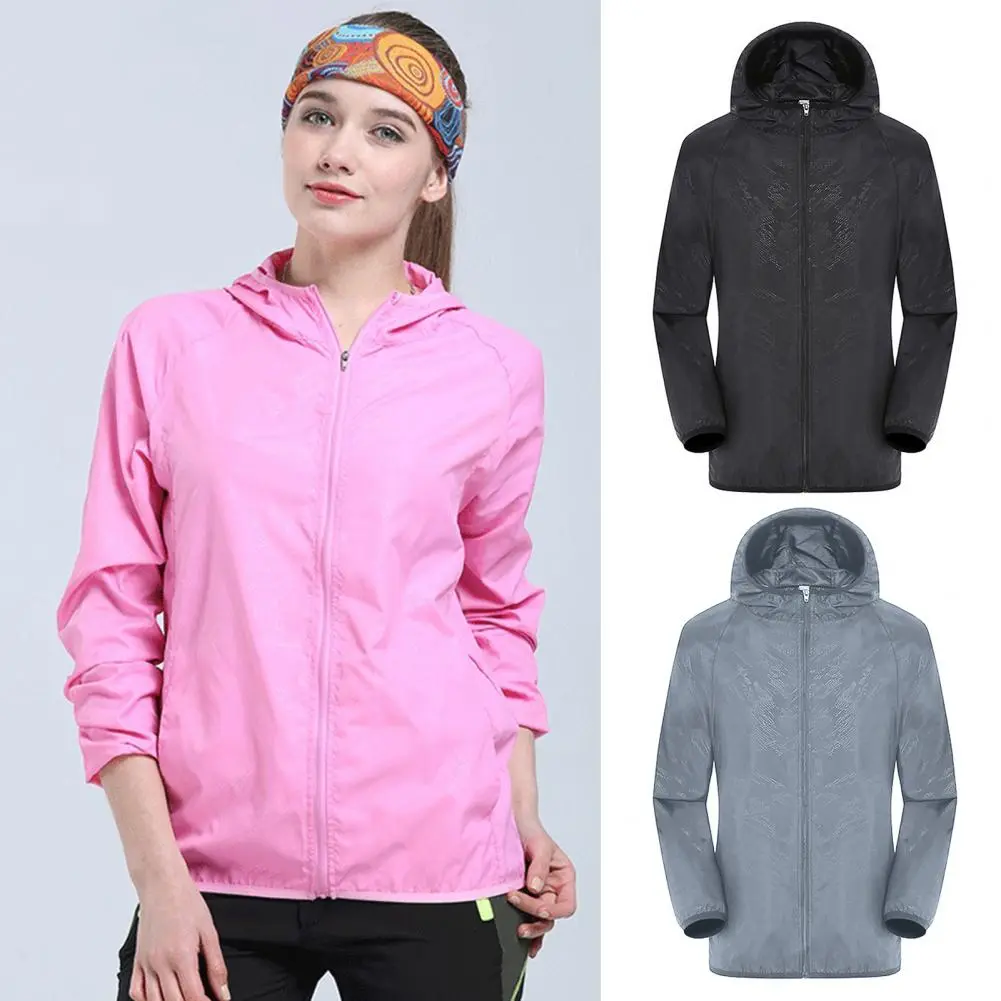 Camping Rain Jacket Men Women Waterproof Sun Clothing Fishing Hunting Clothes Quick Dry Skin Windbreaker With Pocket
