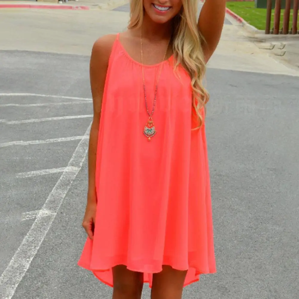 Summer Beach Dress Sexy Hollow Out Fishnet Sleeveless Mini Dress Boho Vest Dress Sundress Elegant Spaghetti Strap Vacation Dress