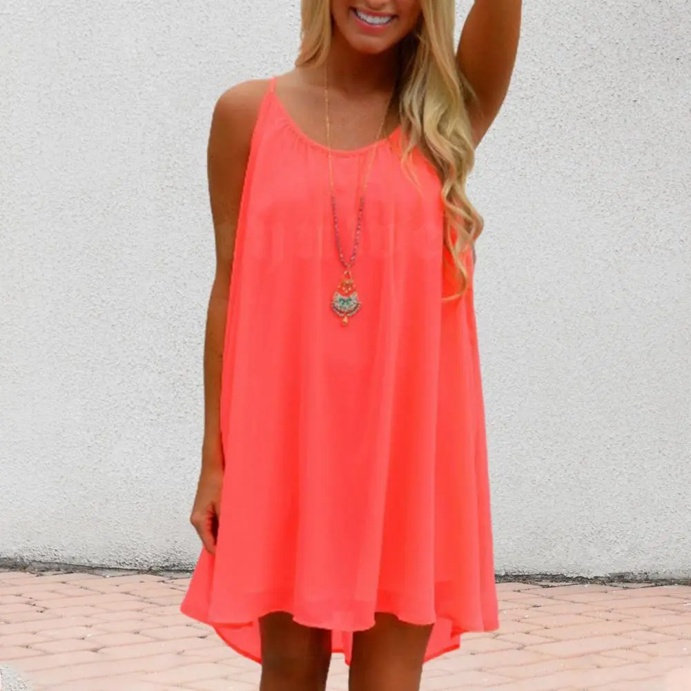 Summer Beach Dress Sexy Hollow Out Fishnet Sleeveless Mini Dress Boho Vest Dress Sundress Elegant Spaghetti Strap Vacation Dress
