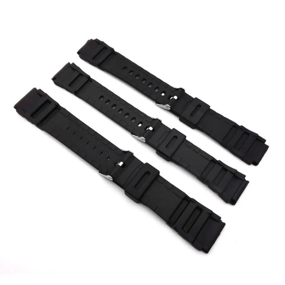 18/20/22mm Black Watch Band Strap Silicone Rubber Men Women Sport Waterproof Breathable Wrist Band Quick Release Bracelet 2025