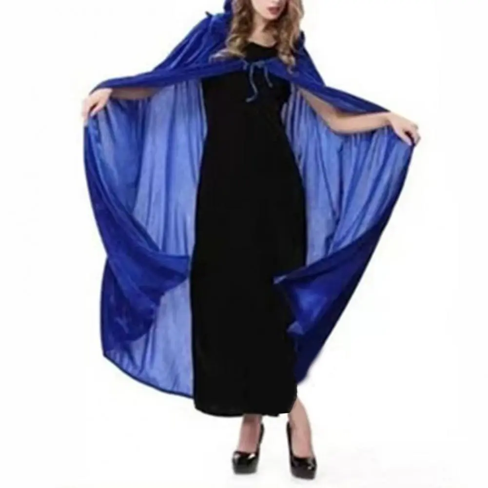 2023 Golden Velvet Devil Cloak Halloween Adults Children Cloak Cape Hooded Robe Full Length Dress Coat Halloween Party Cape