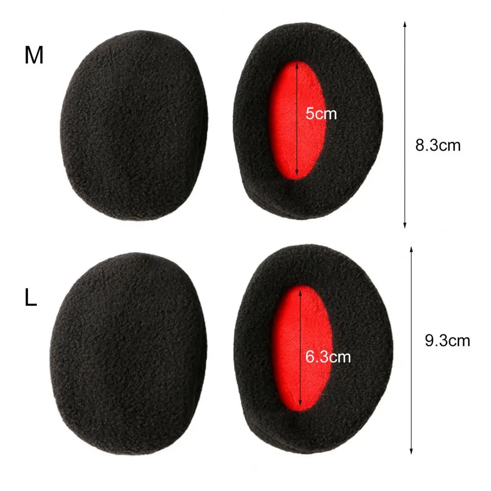 Thicken Bandless Ear Muffs Fleece Soft Plush Ear Warmer Winter Warm Earmuffs Outdoor Cold Earmuffs Ear Cover Ear Caps