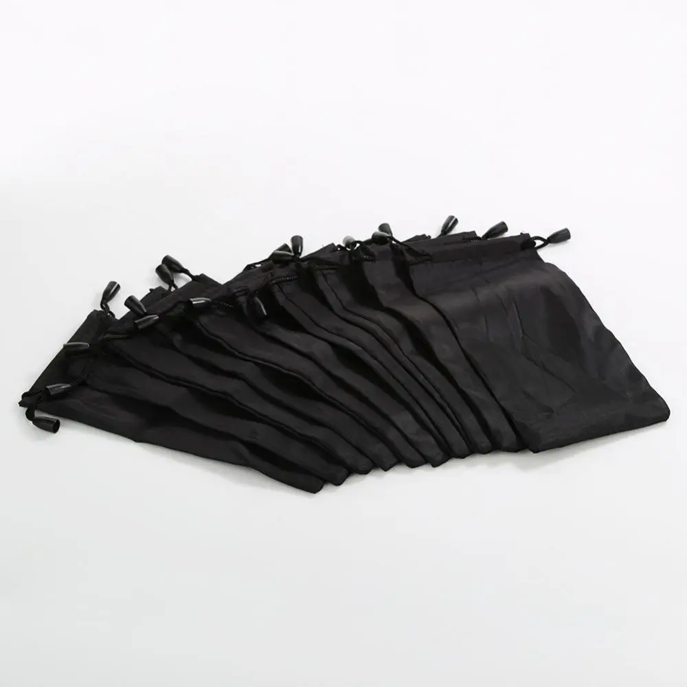 10Pcs Glasses Bag Portable Soft Cloth Waterproof Sunglasses Bag Drawstring Pouch Bag Jewelry Storage Pouch Eyeglasses Case