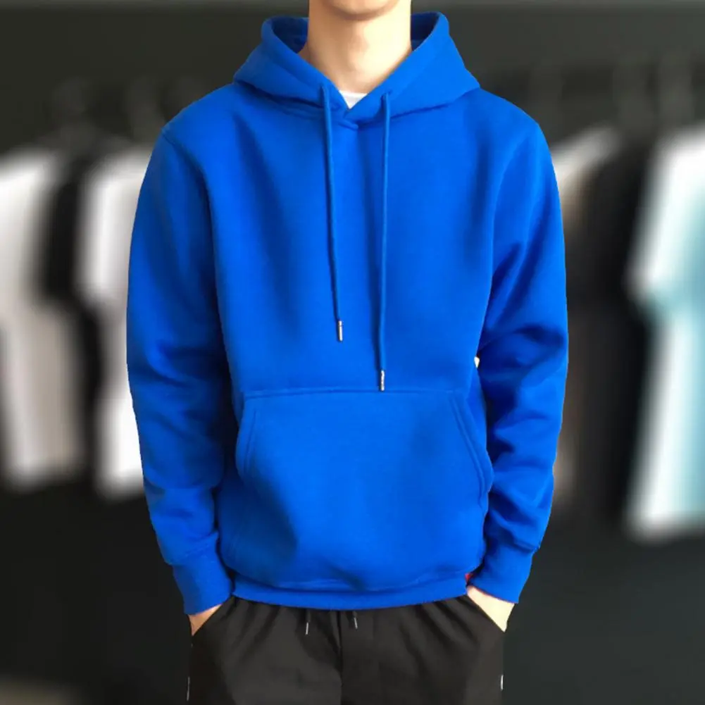 Fashion Men's/Women's Hoodies Fleece Lining Hooded Sweatshirt Front Pocket Drawstring Autumn Male Pullover Streetwear sudaderas