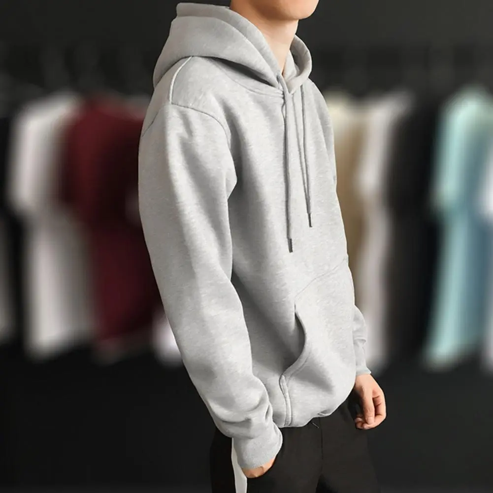 Fashion Men's/Women's Hoodies Fleece Lining Hooded Sweatshirt Front Pocket Drawstring Autumn Male Pullover Streetwear sudaderas