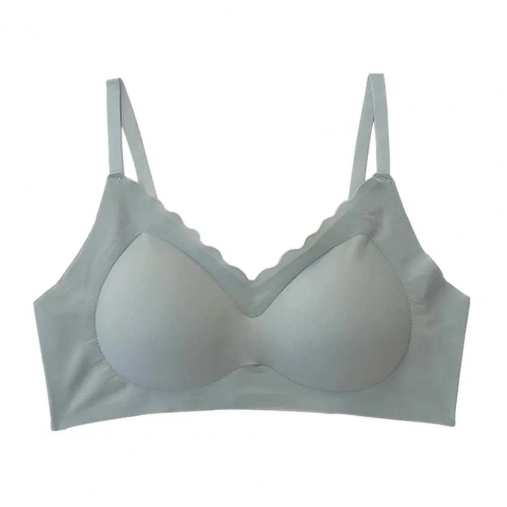 Comfortable Wireless Bra Thin Cup Bra Wireless Full Coverage Bra for Women with Adjustable Support Push Up Everyday for Small