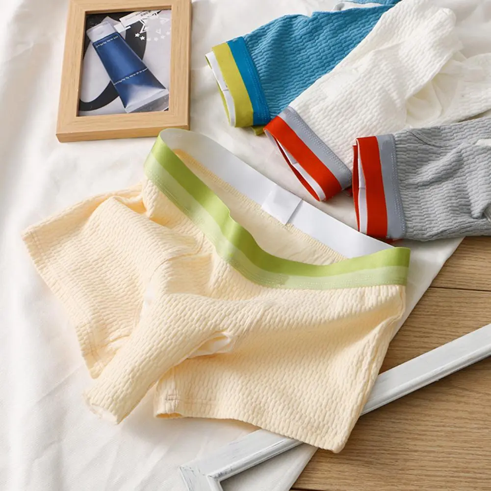 2025 M-2XL Men Boxers Elephant Nose Bulge Pouch Soft Independent Pouch Men Briefs Letter Print Men Underpants Underwear