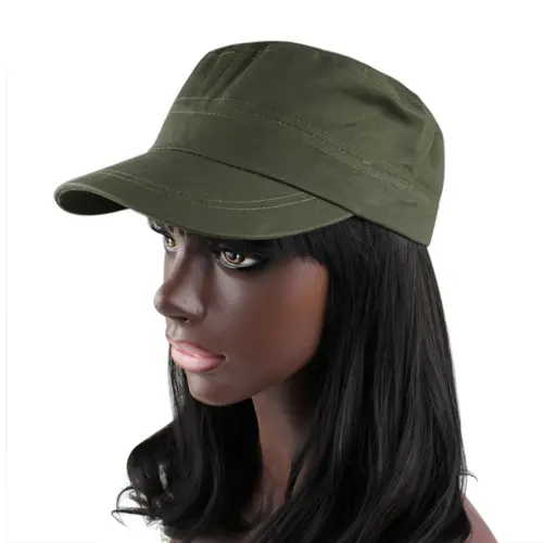 Classic Women Men Adjustable Plain Vintage Army Military Cadet Style Cap Hat Solid Color Men's Casual Army Cap bone masculino