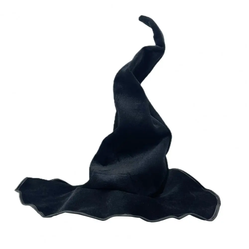 Witch Hat for Festive Parties Velvet Witch Hat for Halloween Decor Stage Shows Festive Ambience Enhancer Versatile for A