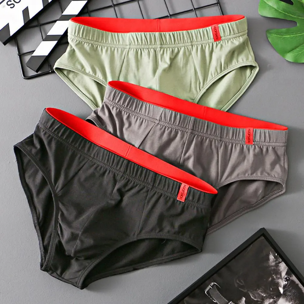 2025 Sexy Men's Briefs Letter Print Low-rise 3D U-shaped Bag Panties Interior U Convex Breathable Comfortable Underpants Briefs