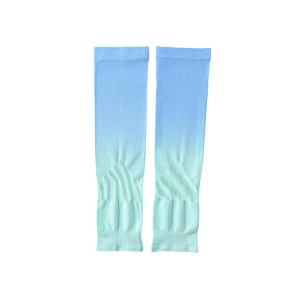 Sunscreen Sleeves Gradient Color Uv Protection Arm Sleeves for Outdoor Sports Driving Breathable Ice Silk for Cycling for Summer