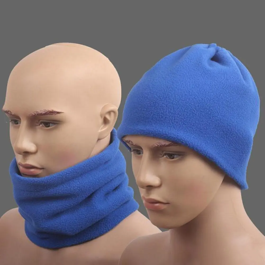 2 in 1 Winter Hat Face Mask Neck Gaiter Balaclava Scarf Hat Outdoor Cycling Balaclava Face Warmer Skullies Beanies Neckerchief