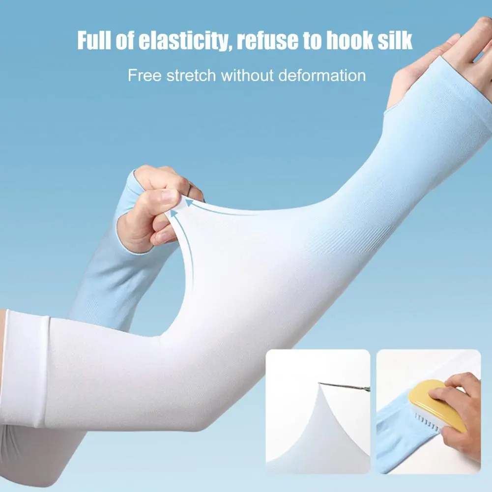 Long-lasting Sun Protection Sleeves Sunscreen Sleeves Compression Arm Sleeves for Men Women Athletic Sun for Golf for Cycling
