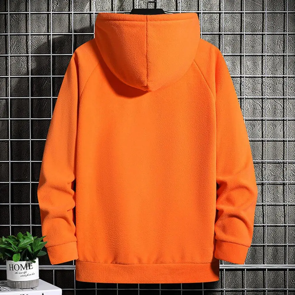 Men Hoodie High Collar Drawstring Soft Elastic Cuff Men Winter Hoodie Harajuku Loose Sweatshirts 2023 Loose Hoodie Tracksuit