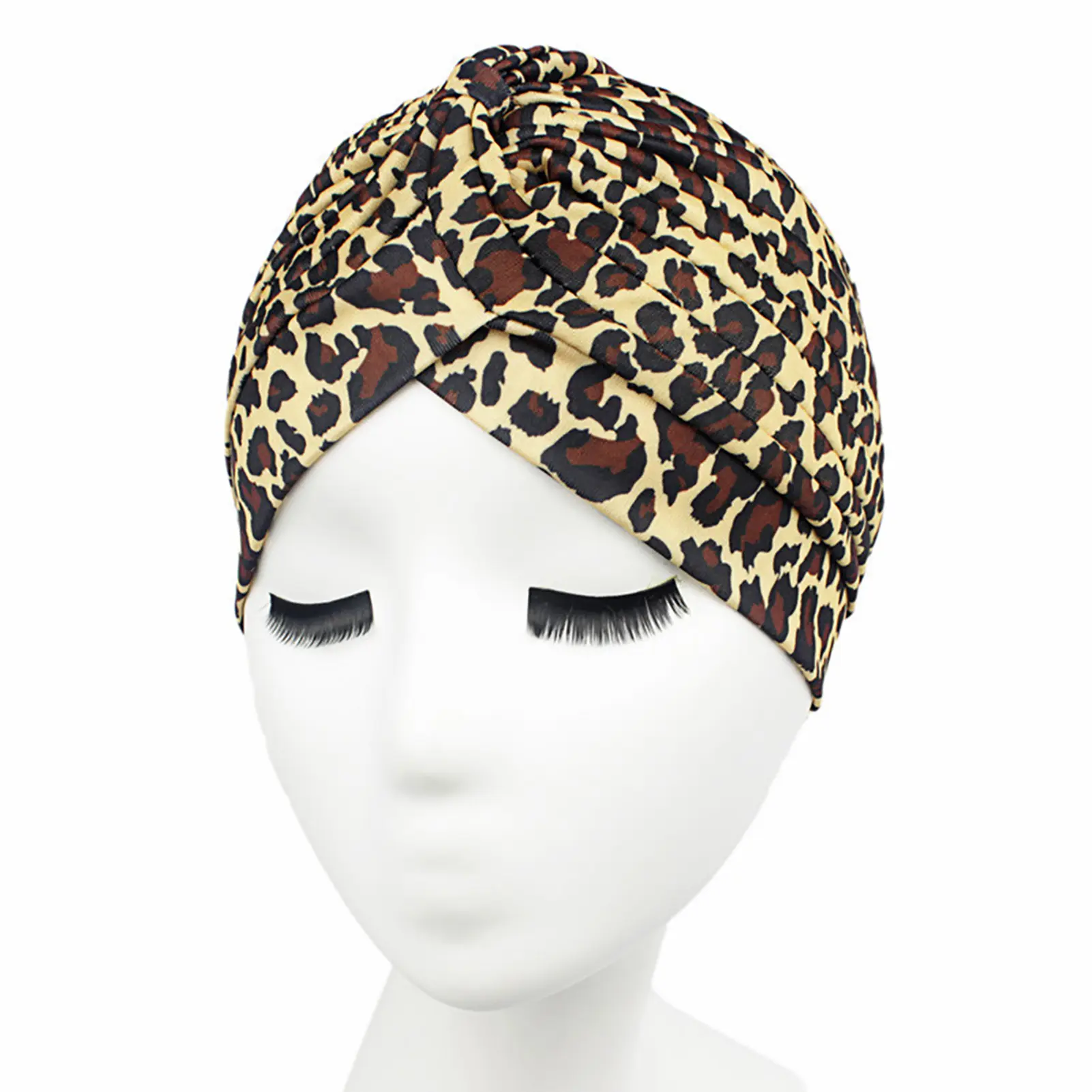 Rainbow Color Leopard Women Muslim Hijab Turban Head Wrap Hat Beanie Cap Lady Hijab Cap Hat Islamic Arab Wrap Head Scarves abaya