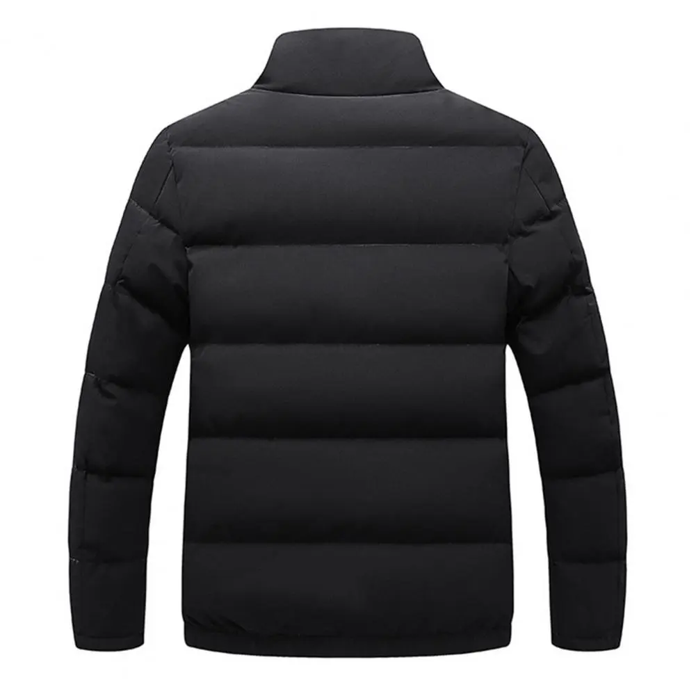 Cotton Padded Men Winter Jacket Fleece Zipper Design Windproof Men Coat Winter Fashion Jacket Keep Warm Parkas Male Outerwear