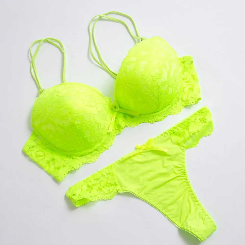 3/4 Cup Women Bra Panties Set Floral Embroidery Women Sexy Lace Bra And Panty Set Floral Lace Bra Underpants Women Underwear