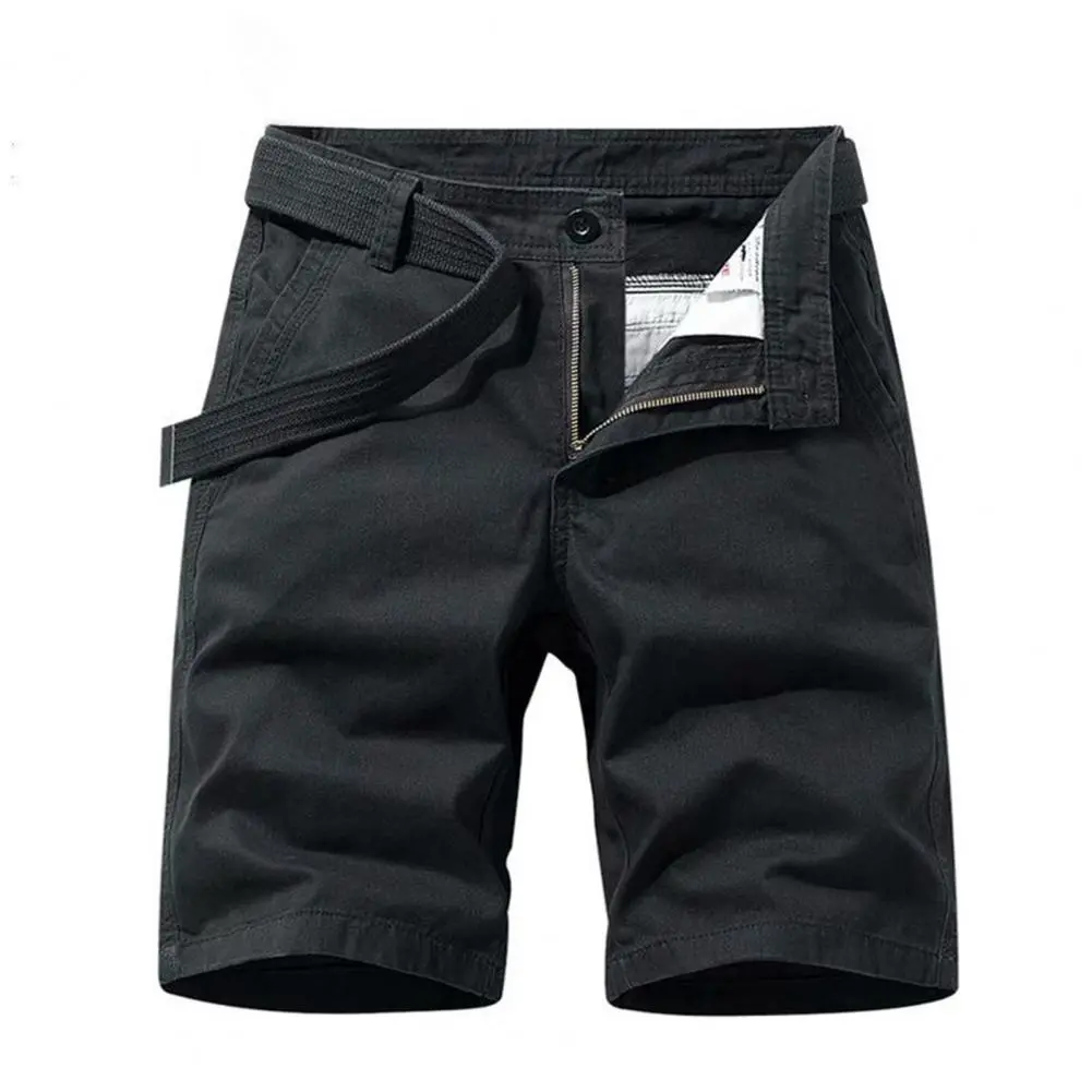Men Shorts Social Slim Fit Summer Shorts Solid Color Pockets Casual Shorts Fitness Sports Pants Beach Shorts Workout Shorts