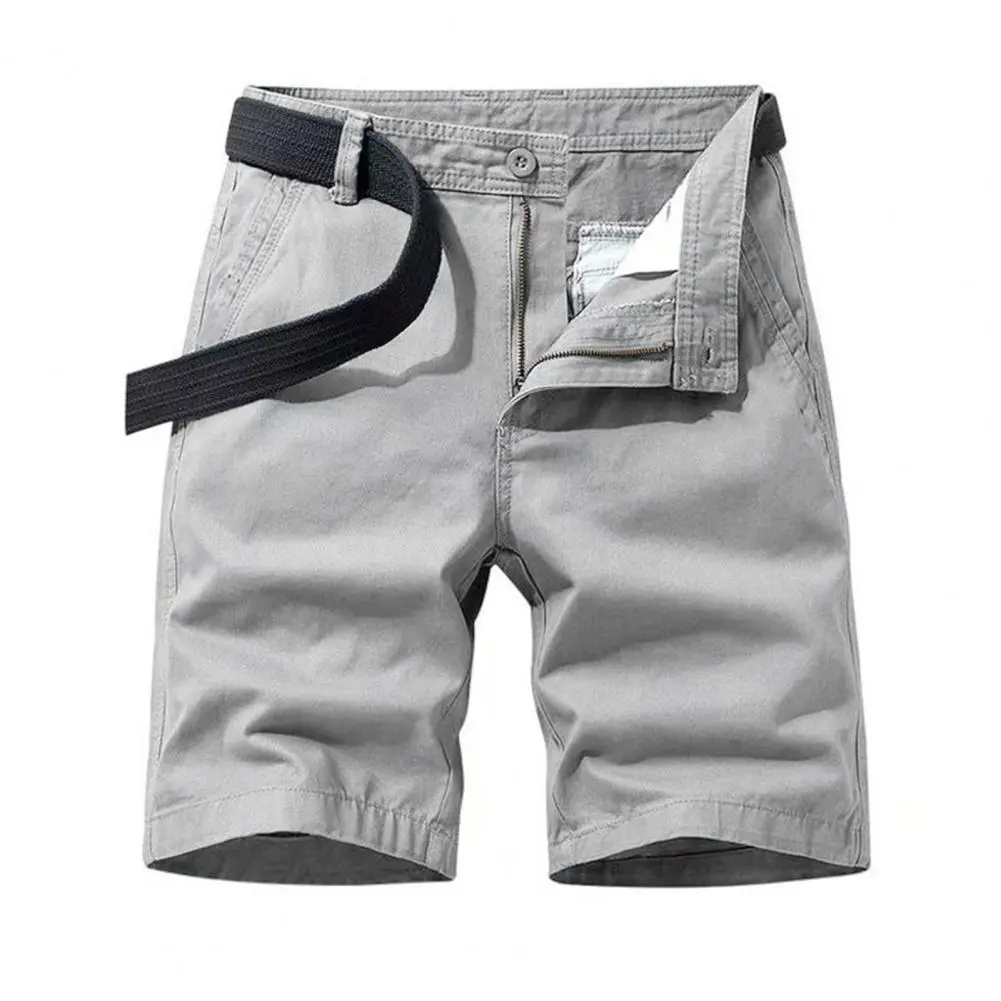 Men Shorts Social Slim Fit Summer Shorts Solid Color Pockets Casual Shorts Fitness Sports Pants Beach Shorts Workout Shorts