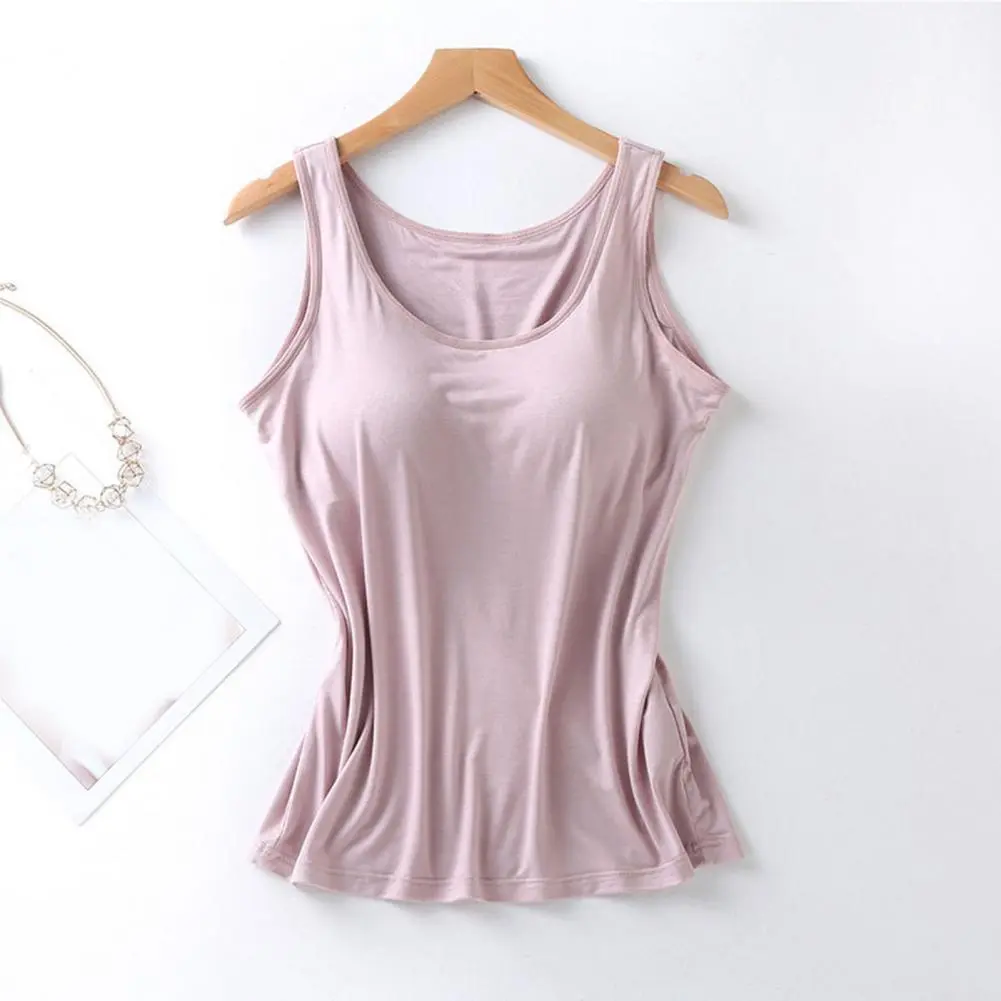 Women Sports Tops Sexy Women Vest Stylish Women's Tank Tops with Built-in Shelf Bras for Yoga Workout Comfortable for Summer