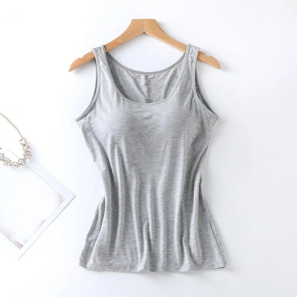Women Sports Tops Sexy Women Vest Stylish Women's Tank Tops with Built-in Shelf Bras for Yoga Workout Comfortable for Summer