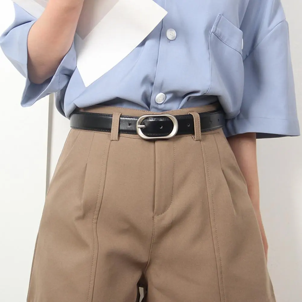 Women Belt Imitation Leather Belt for Women Stylish Imitation Leather Women's Belt with Adjustable Length for Dress for Women's