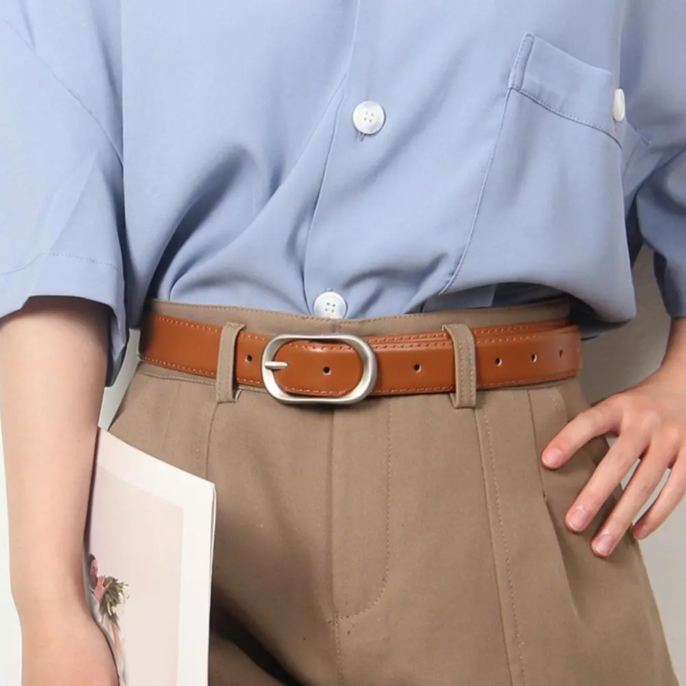 Women Belt Imitation Leather Belt for Women Stylish Imitation Leather Women's Belt with Adjustable Length for Dress for Women's