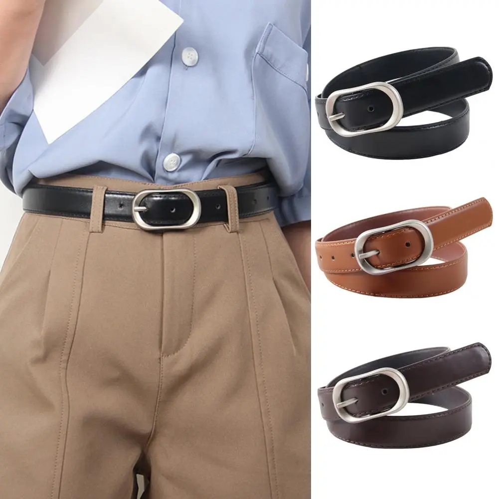 Women Belt Imitation Leather Belt for Women Stylish Imitation Leather Women's Belt with Adjustable Length for Dress for Women's