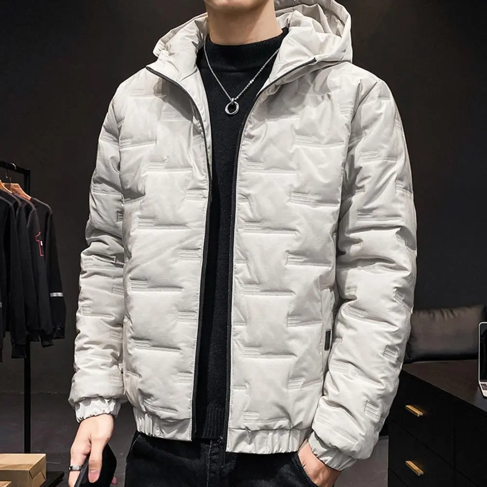 Men Down Jacket Cotton Padded Coat Autumn Winter Korean Thickened Down Coat Men Parkas Hooded Down Overcoat For Men Outwear