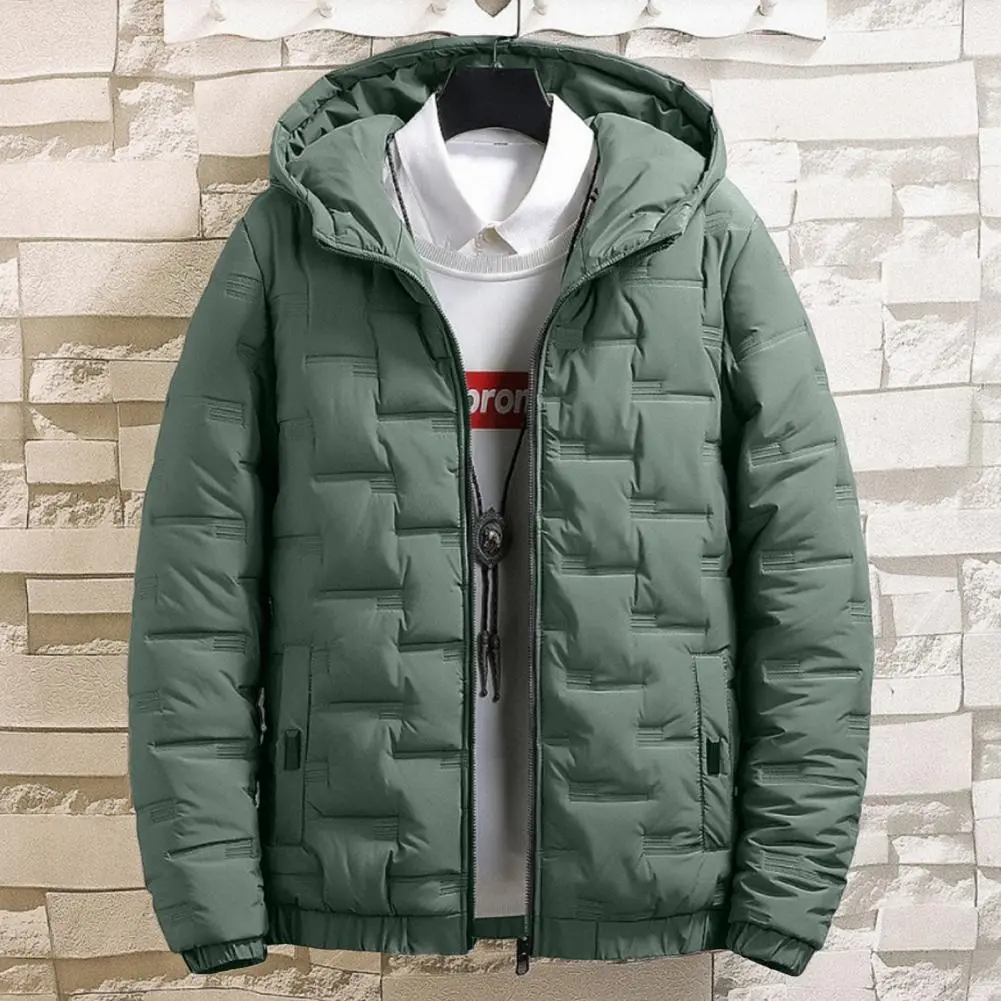 Men Down Jacket Cotton Padded Coat Autumn Winter Korean Thickened Down Coat Men Parkas Hooded Down Overcoat For Men Outwear