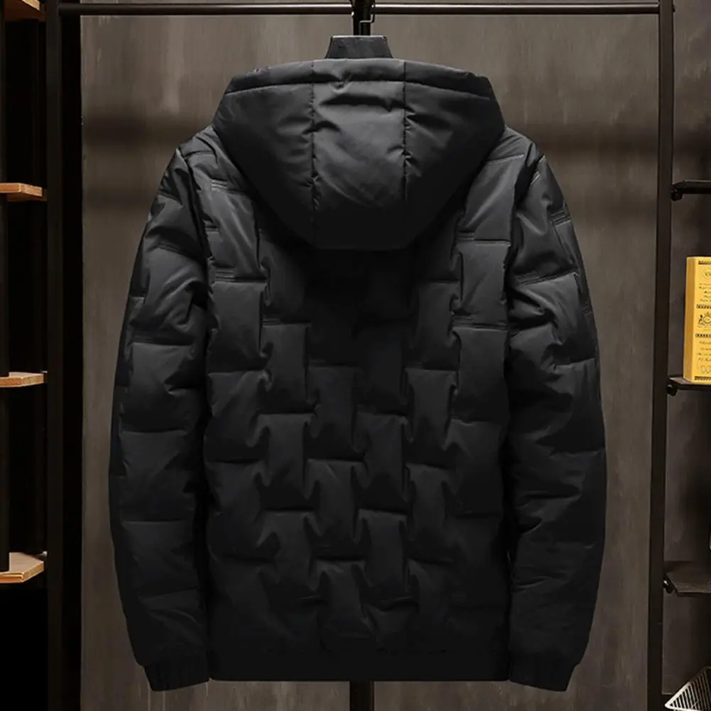 Men Down Jacket Cotton Padded Coat Autumn Winter Korean Thickened Down Coat Men Parkas Hooded Down Overcoat For Men Outwear