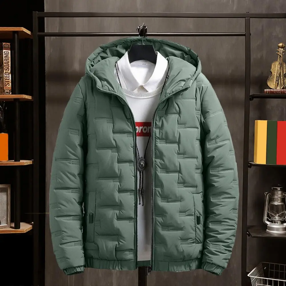 Men Down Jacket Cotton Padded Coat Autumn Winter Korean Thickened Down Coat Men Parkas Hooded Down Overcoat For Men Outwear
