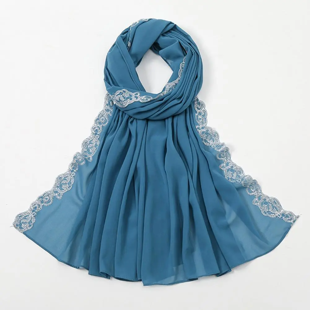 Chiffon Scarf Gauze Premium Satin Crinkle Hijab Scarf Chiffon Shawl Plain Muslim Women Hijabs Long Underscarf Summer Scarf
