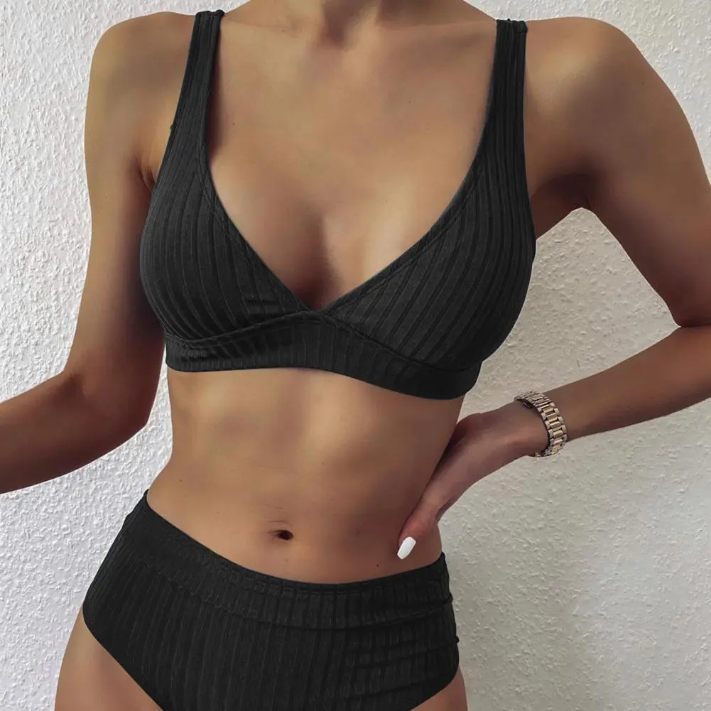 Padded Bikini 2023 Women Sexy Bikini Solid Swimsuit Women Swimwear Push Up Set Brazilian Bathing Suit Summer Beach Wear Swimsuit
