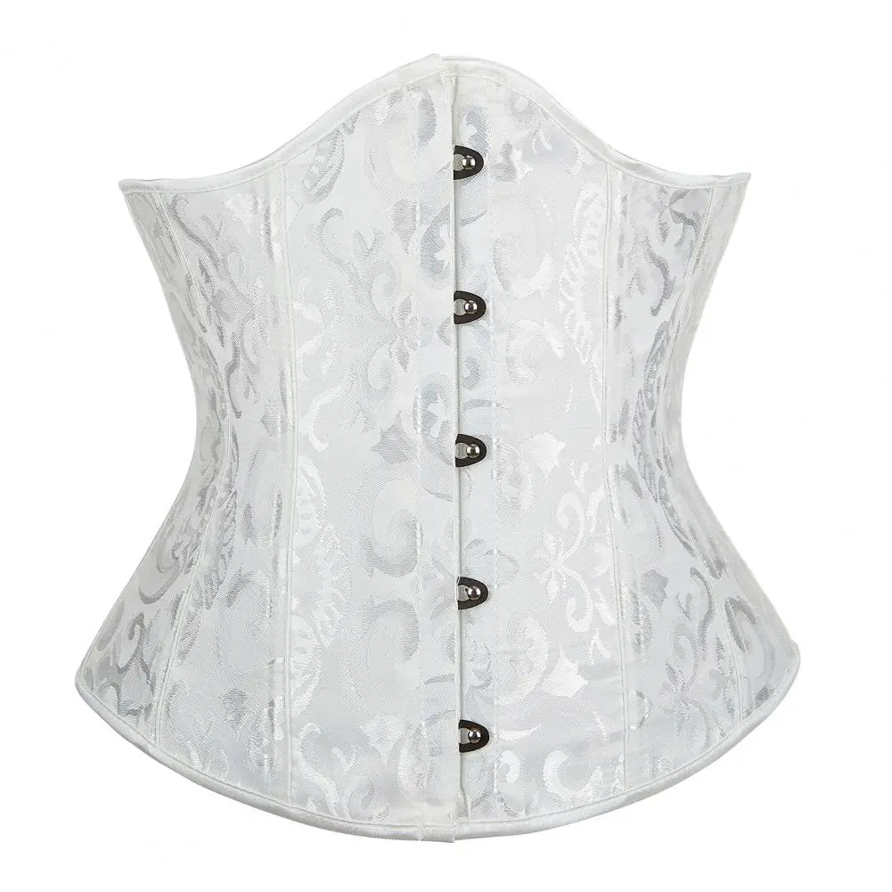 Palace Style Women Underbust Corset Jacquard Underbust Corset Tops Women Gothic Vintage Bustier Body Shaper Waist Cincher Korset