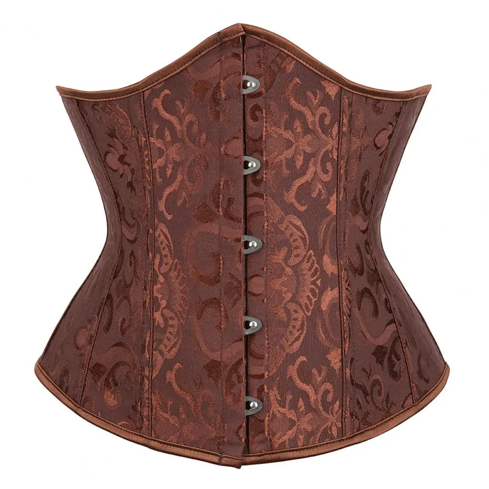 Palace Style Women Underbust Corset Jacquard Underbust Corset Tops Women Gothic Vintage Bustier Body Shaper Waist Cincher Korset