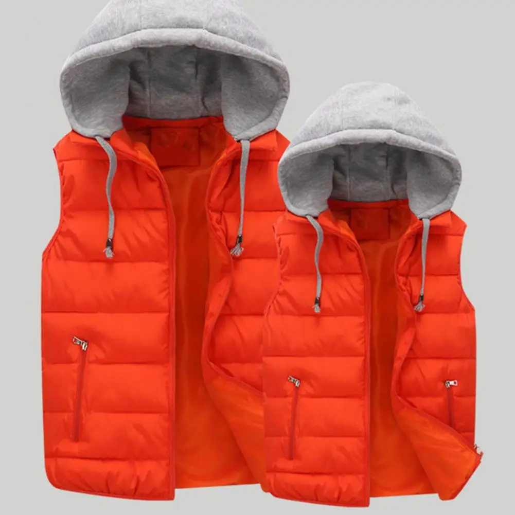Men Winter Vest Winter Men Vest Waterproof Sleeveless Hooded Men's Winter Vest Warm Casual Cold Jacket for Autumn Outdoor