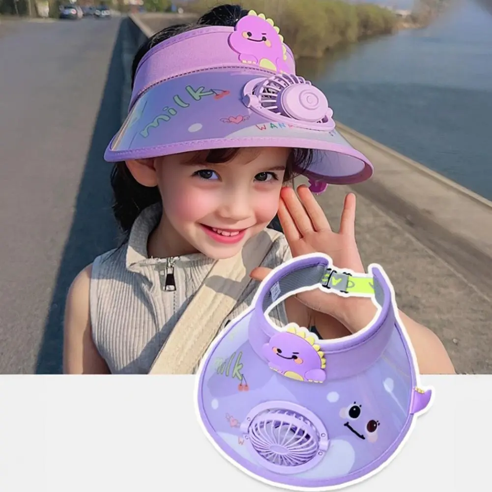 Children Adjustable Sports Sun Hat Portable Mini Fan Sunhat for Kids Children's Sun Visor Hat with Usb for Summer for Boys