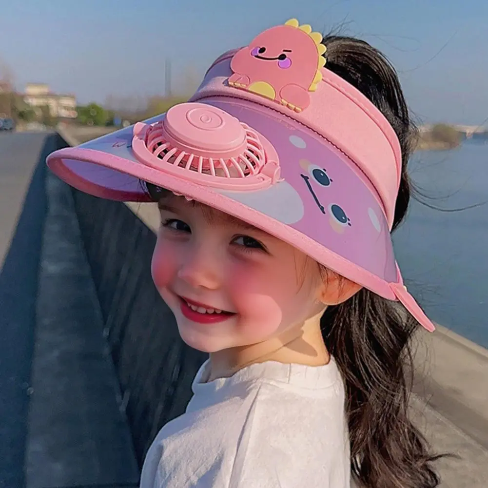 Children Adjustable Sports Sun Hat Portable Mini Fan Sunhat for Kids Children's Sun Visor Hat with Usb for Summer for Boys