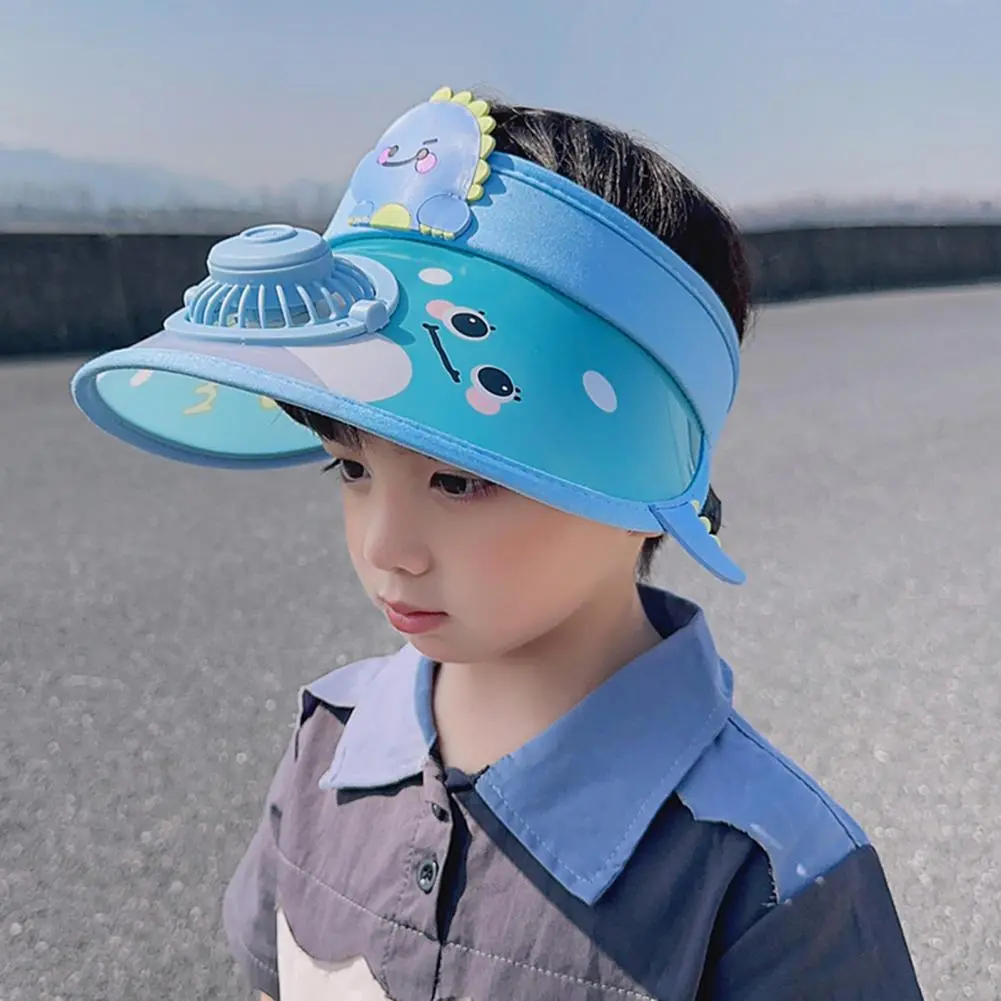 Children Adjustable Sports Sun Hat Portable Mini Fan Sunhat for Kids Children's Sun Visor Hat with Usb for Summer for Boys