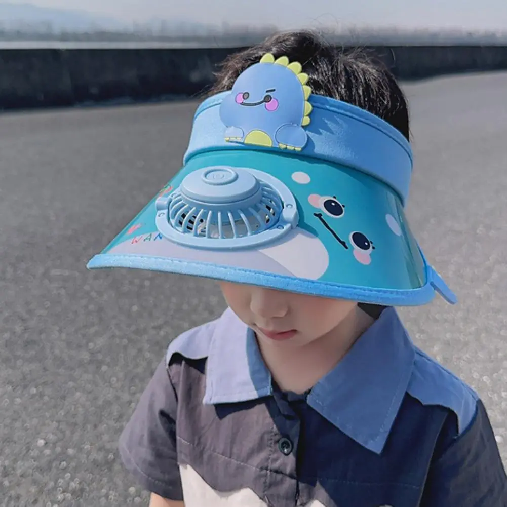 Children Adjustable Sports Sun Hat Portable Mini Fan Sunhat for Kids Children's Sun Visor Hat with Usb for Summer for Boys