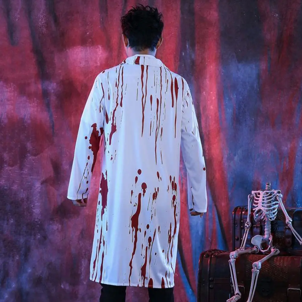 Halloween Horror Blood Nurse Costume Female Male Doctor Costume Couple Holiday Terror Cosplay Halloween Role Play Costume