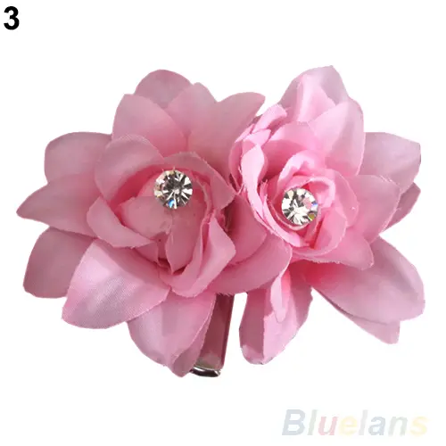 Women Girl Flower Decor Hair Clip Pin for Bridal Wedding Party Prom Headwear