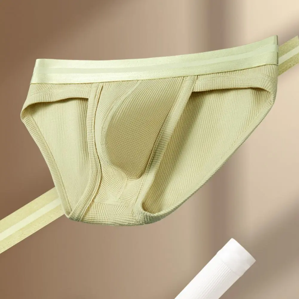 Moisture-wicking Men Briefs Men Panties High Elasticity Men's Briefs with Scrotum Support Mercerated Waistband for Men