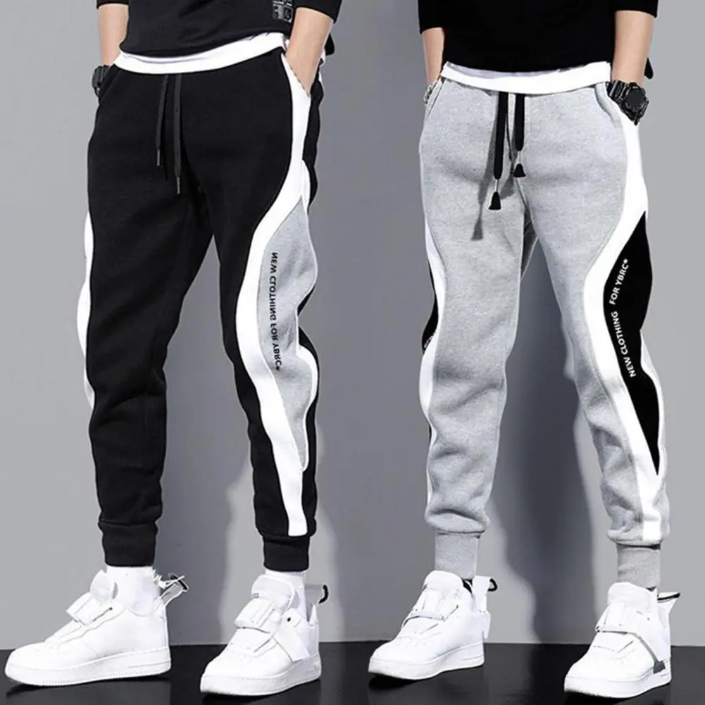 Men Trousers Autumn Korean Plush Lining Jogging Military Cargo Pants Casual Sweatpants Pants Winter Thicken Joggers Teachwear