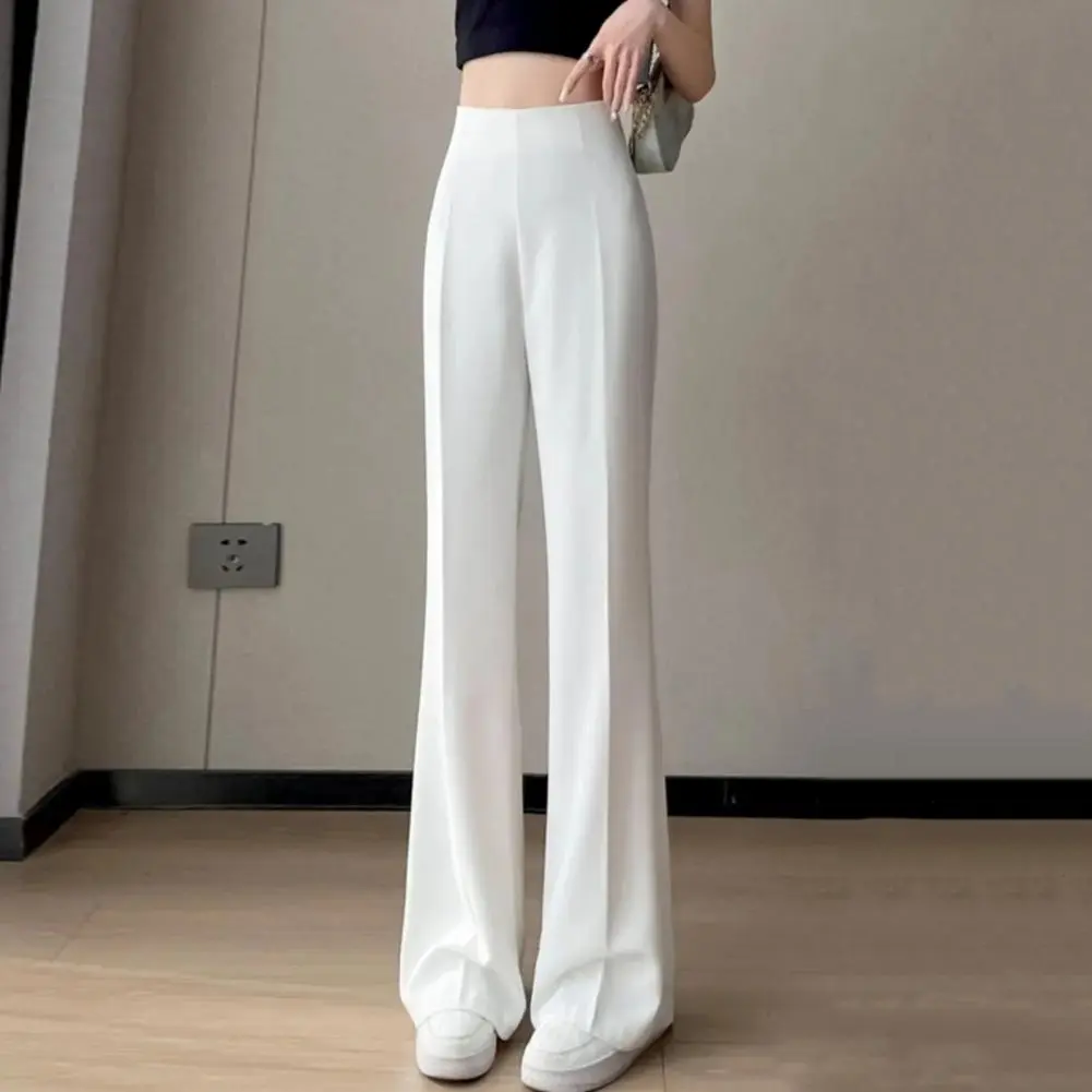 2024 Women Flared Pants Spring Summer Wide Leg Pants Women High Waist Loose Straight Casual Pants Female Outdoor Casual Trousers