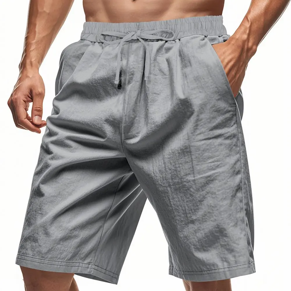 Versatile Shorts Men Casual Shorts Versatile Men's Summer Beach Shorts with Pockets Drawstring Elastic for Daily for Casual