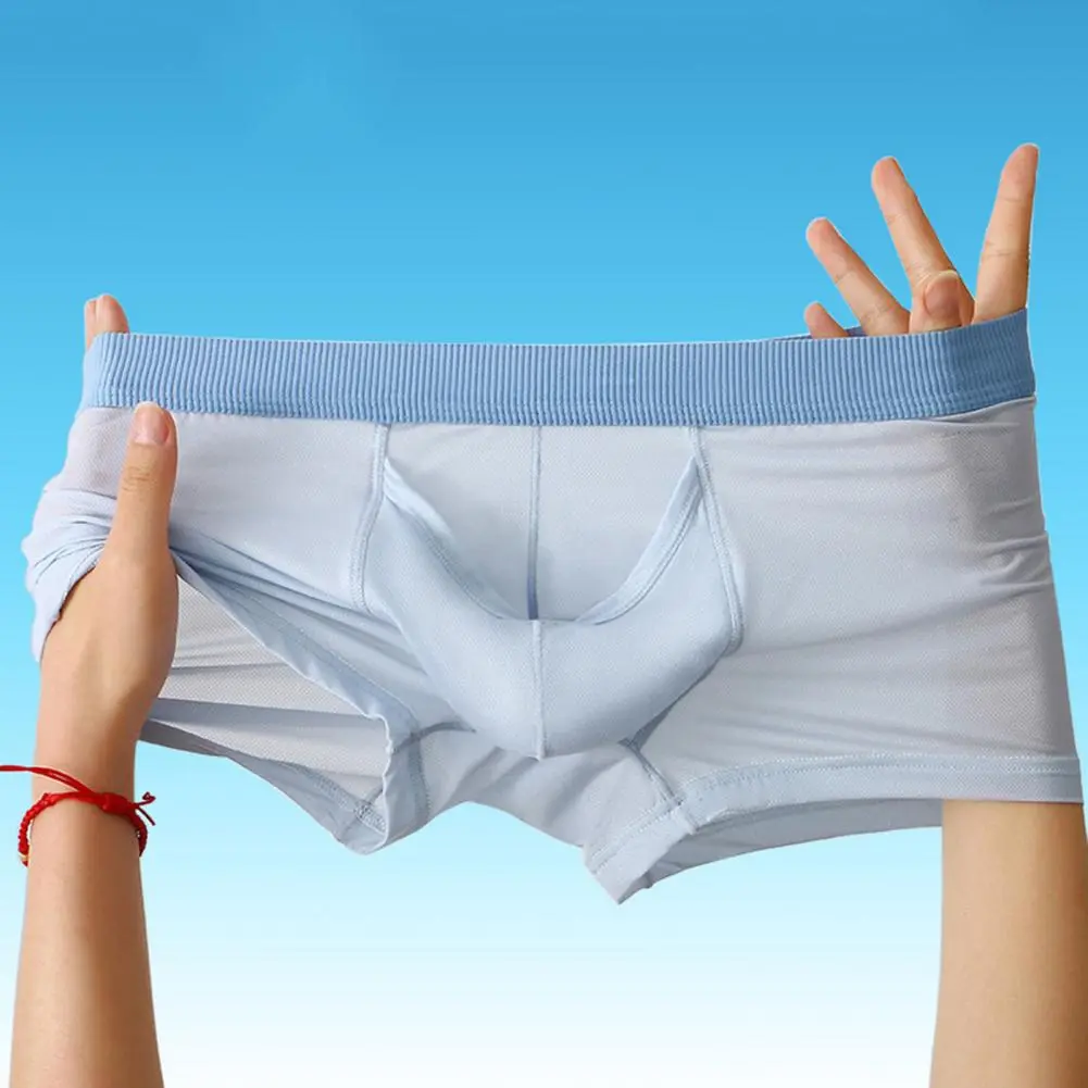 2025 M-2XL Handsome Men Cotton Underpants Elephant Nose U Convex Good Breathability Boxers Men Boxers U Convex Underwear